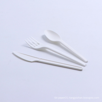 100% biodegradable customized CPLA Spoon PLA knife PLA FORK